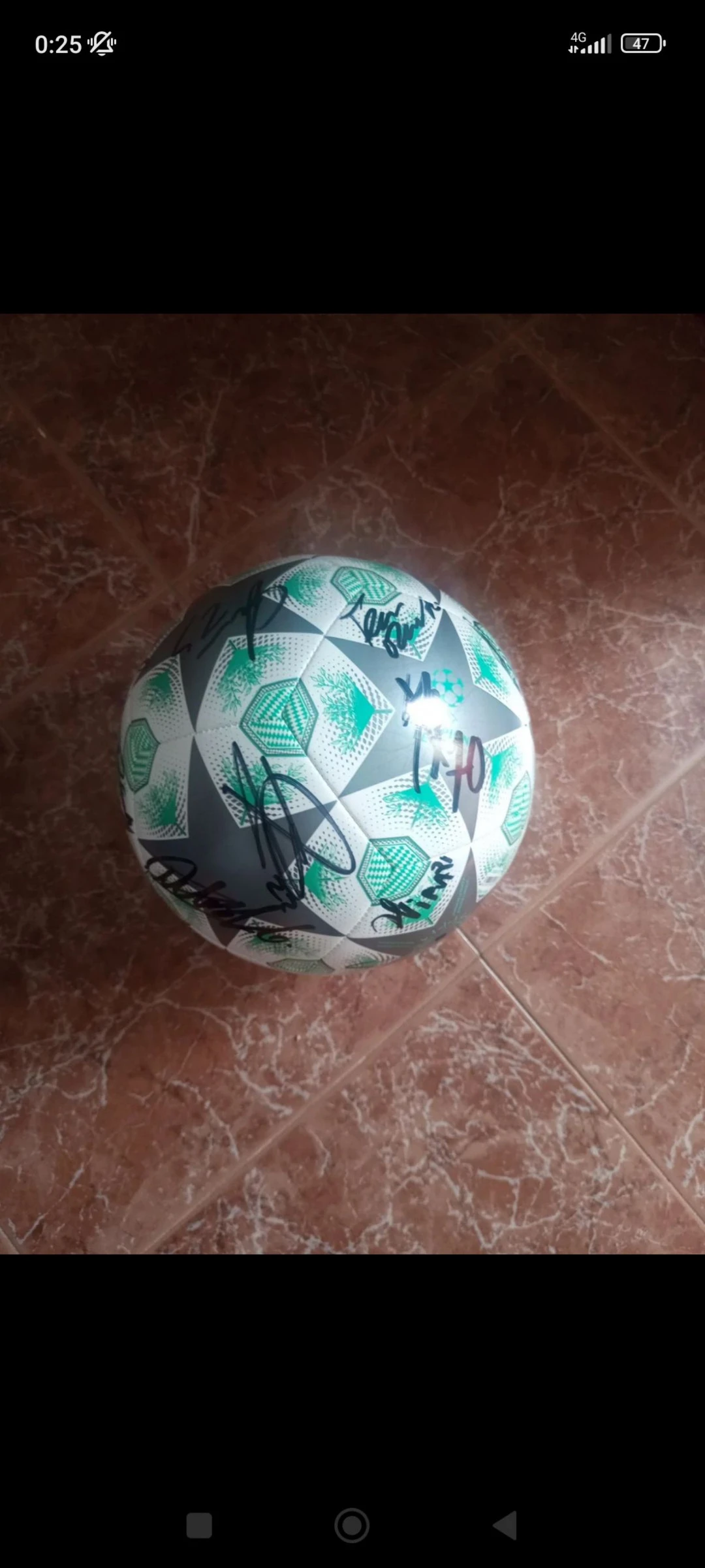 Bola Adidas Champions league Autografada Sporting 